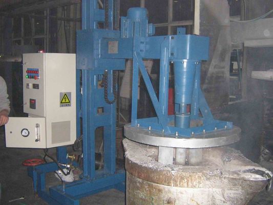 Processus d'unité de dégazage rotatoire de 600 t/mn pour raffiner le ventilateur en aluminium d'air de refroidissement