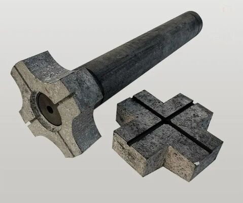 Arbre de rotor en graphite pour injecteur de flux rotatif avec résistance à haute température, résistance aux chocs thermiques et autolubrification